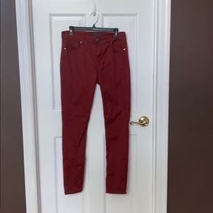 Brick red pants